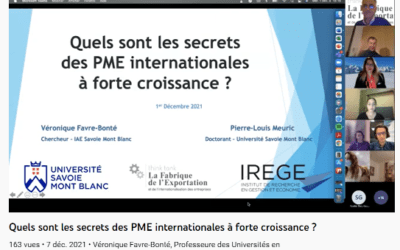 Quels sont les secrets des PME internationales à forte croissance ?